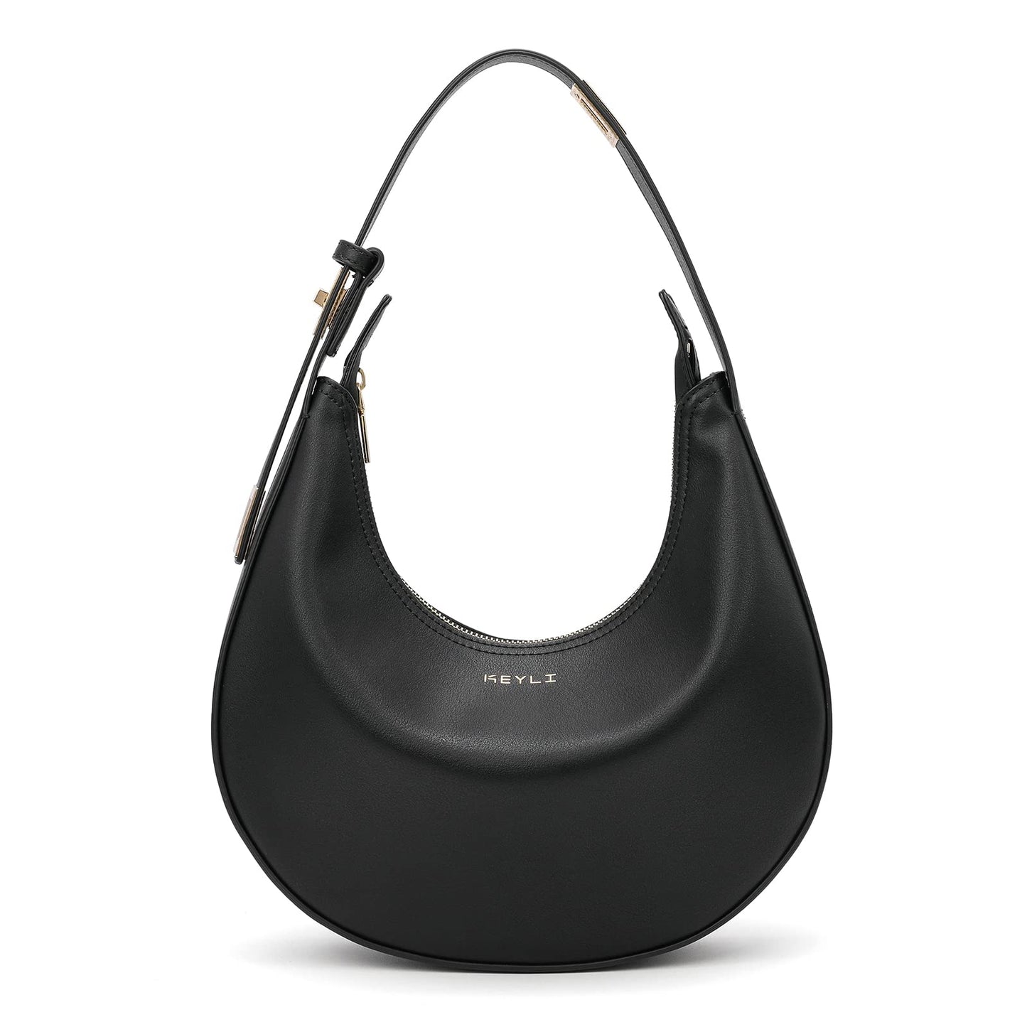 Keyli Shoulder Bag Stylish Casual Clutch Purses for Women 3 Ways Adjust Strap Hobo Handbags with Zip Closure