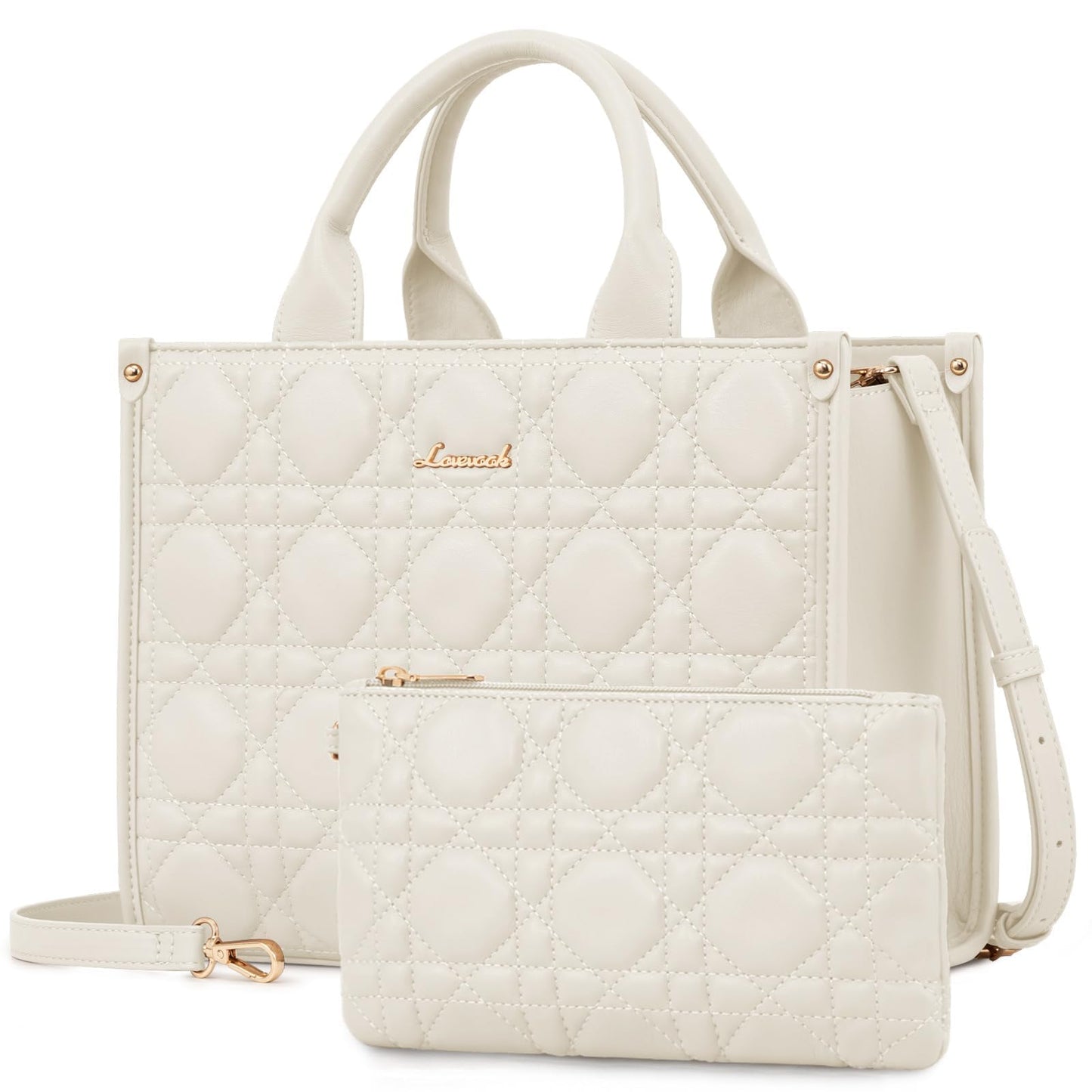 LOVEVOOK Purses and Handbags for Women, Handbags Shoulder Bags Black Purses and PU Leather Top Handles for Lady