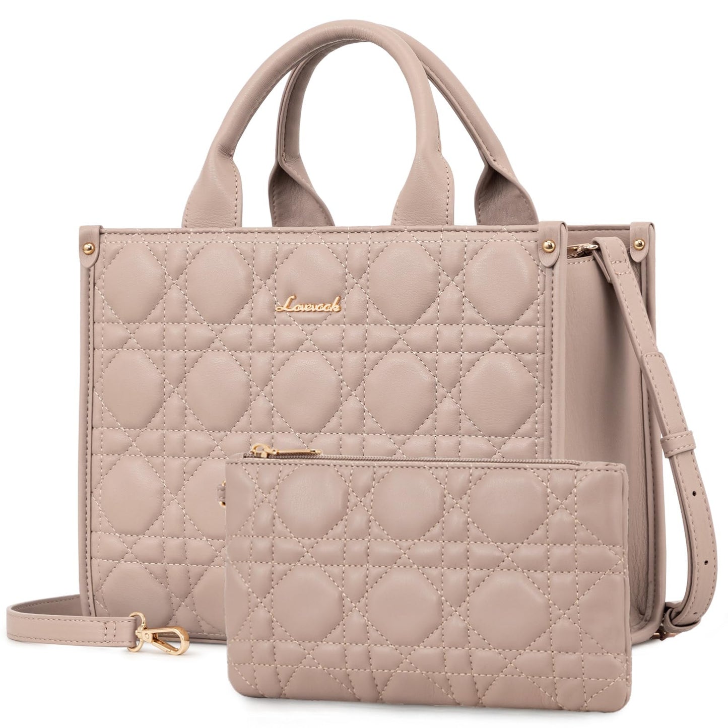 LOVEVOOK Purses and Handbags for Women, Handbags Shoulder Bags Black Purses and PU Leather Top Handles for Lady