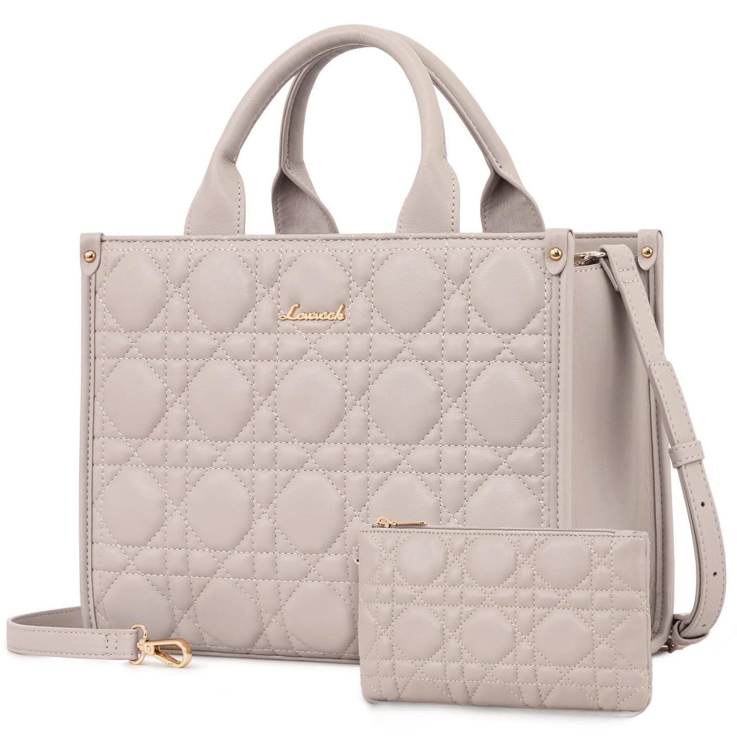 LOVEVOOK Purses and Handbags for Women, Handbags Shoulder Bags Black Purses and PU Leather Top Handles for Lady