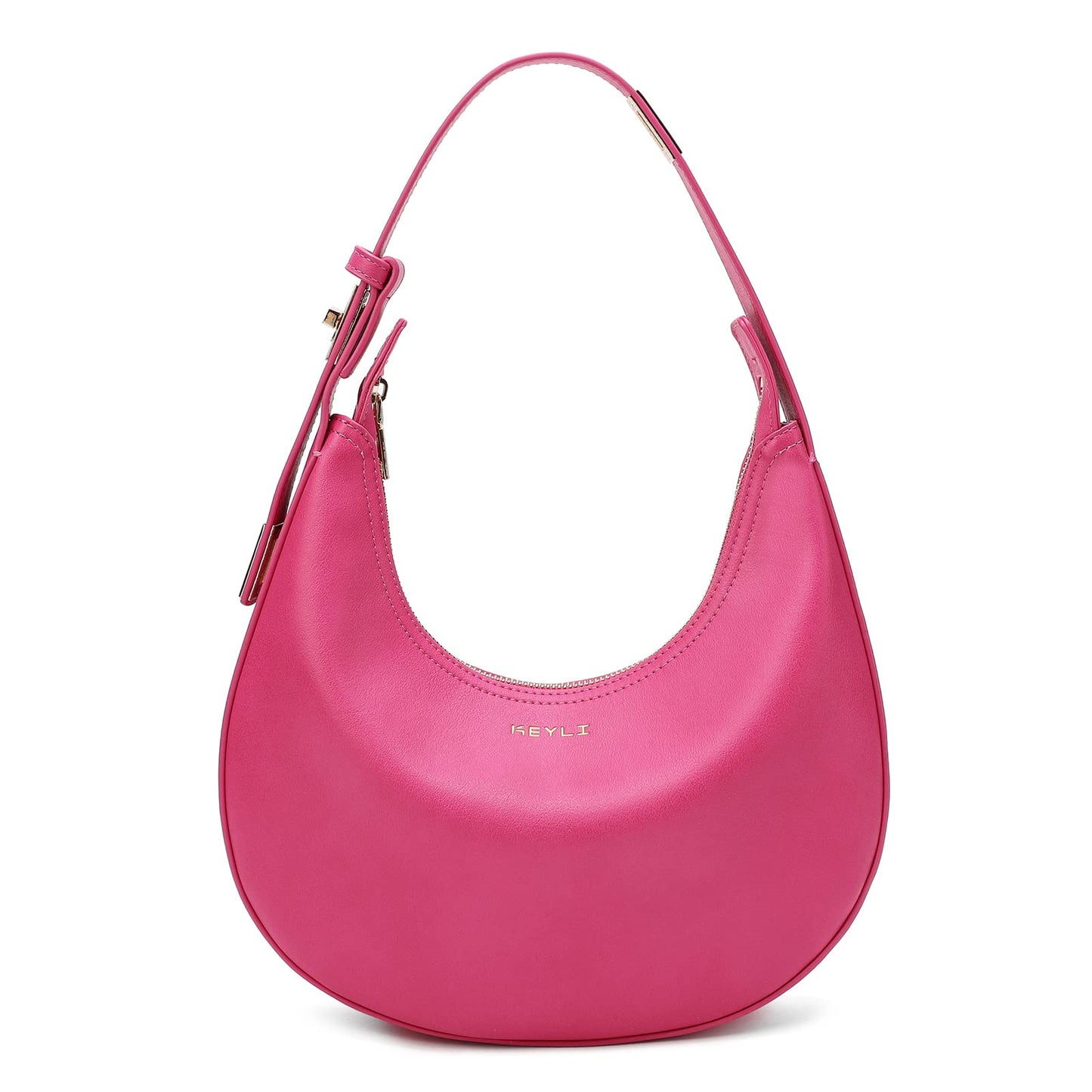 Keyli Shoulder Bag Stylish Casual Clutch Purses for Women 3 Ways Adjust Strap Hobo Handbags with Zip Closure