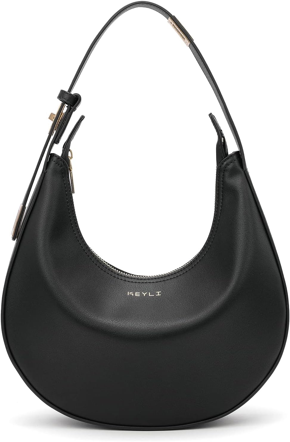 Keyli Shoulder Bag Stylish Casual Clutch Purses for Women 3 Ways Adjust Strap Hobo Handbags with Zip Closure