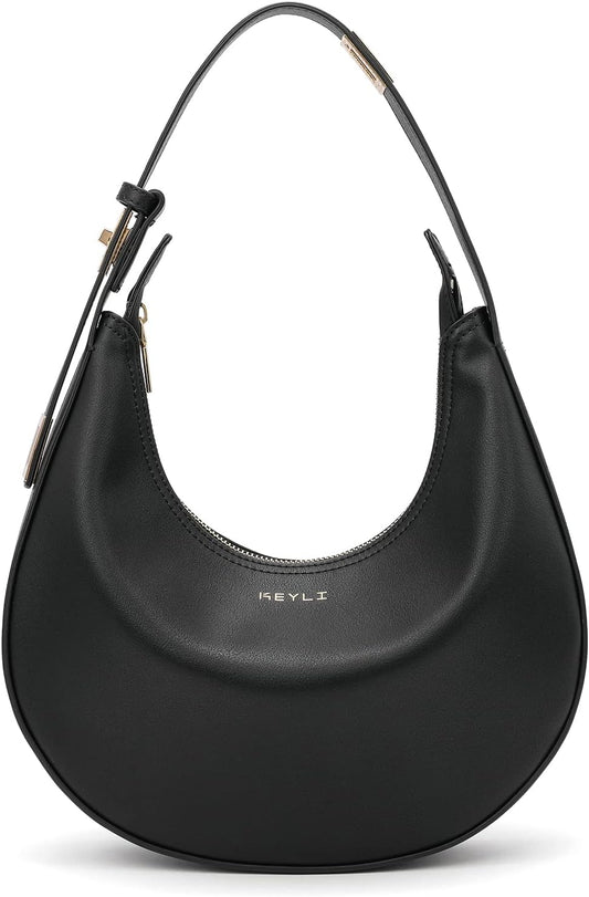 Keyli Shoulder Bag Stylish Casual Clutch Purses for Women 3 Ways Adjust Strap Hobo Handbags with Zip Closure