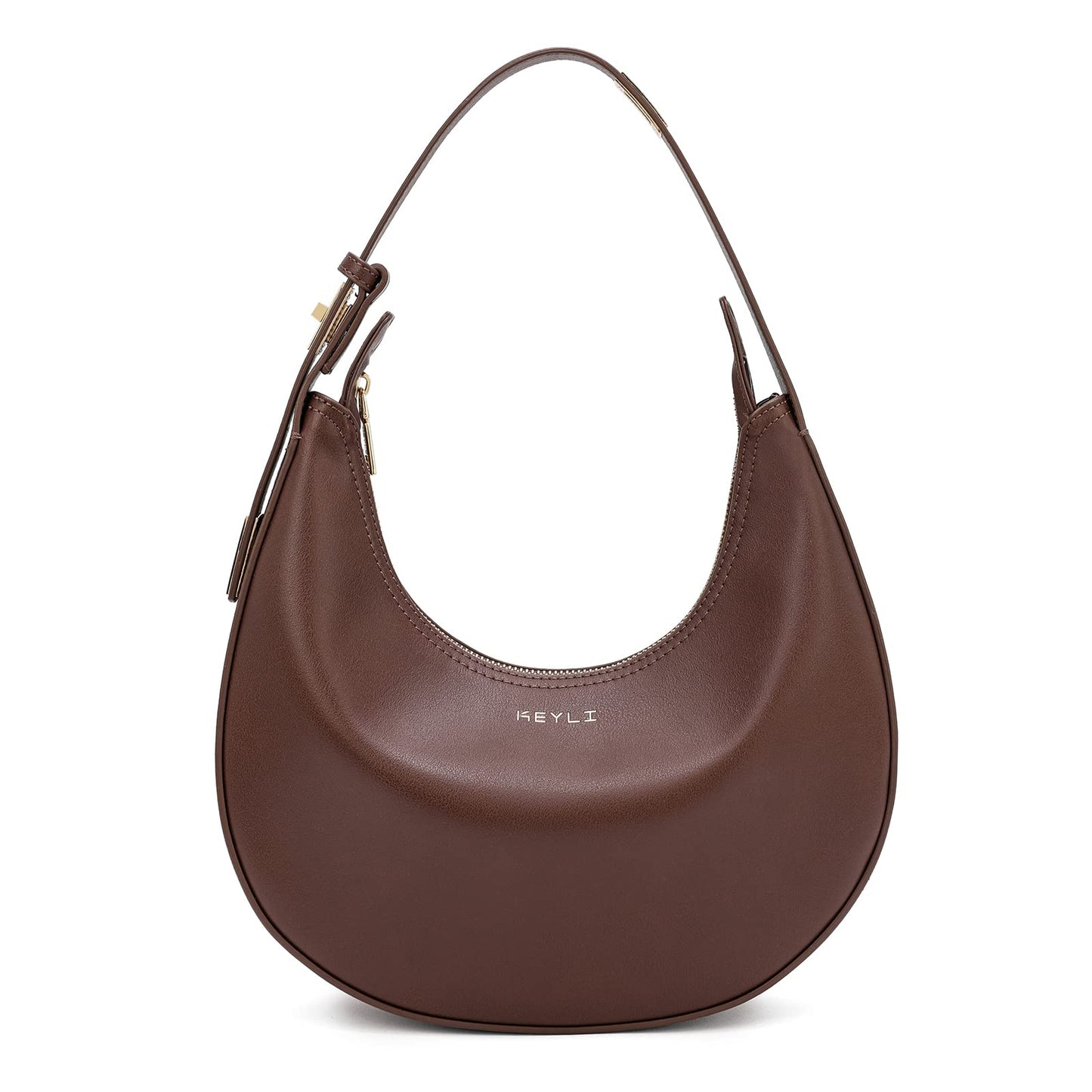 Keyli Shoulder Bag Stylish Casual Clutch Purses for Women 3 Ways Adjust Strap Hobo Handbags with Zip Closure