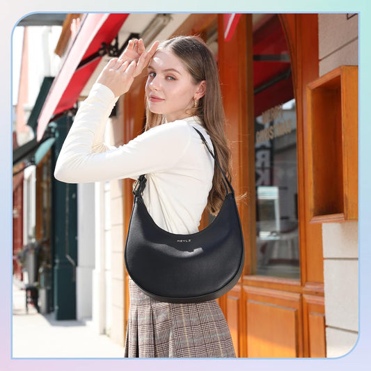 Keyli Shoulder Bag Stylish Casual Clutch Purses for Women 3 Ways Adjust Strap Hobo Handbags with Zip Closure