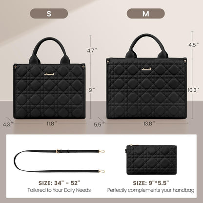 LOVEVOOK Purses and Handbags for Women, Handbags Shoulder Bags Black Purses and PU Leather Top Handles for Lady